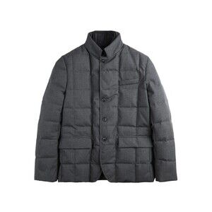 Fay Quilted Down Jacket With Button Closure - NWT